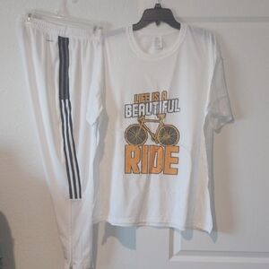 Adidas Joggers & Graphic T. Set New